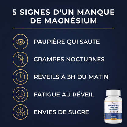 Magnésium Complexe 8 en 1 - Sommeil, Énergie & Sérénité